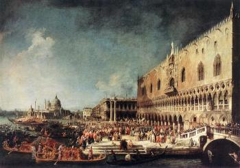 卡納萊托 Arrival of the French Ambassador in Venice